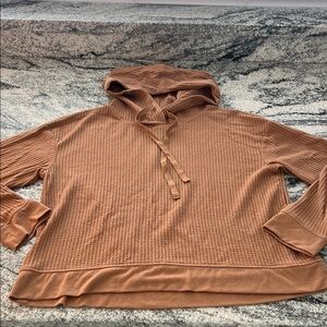 Stars Above Waffle Knit Lounge Top Brown